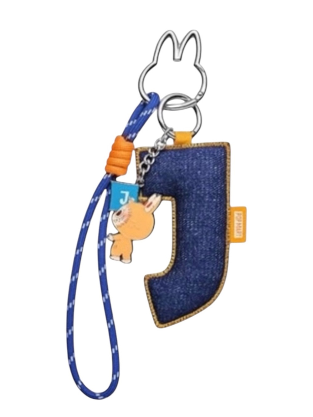 POP MART Labubu THE MONSTERS Letter J Pendant Keychain BNIB